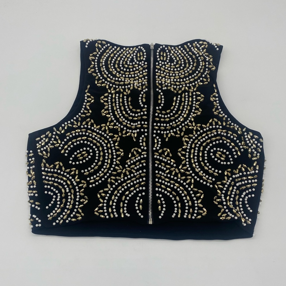 Xscape Black Beaded Shell - image 5